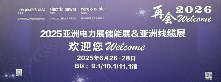 亮相2025亚洲电力展，“再会2026”