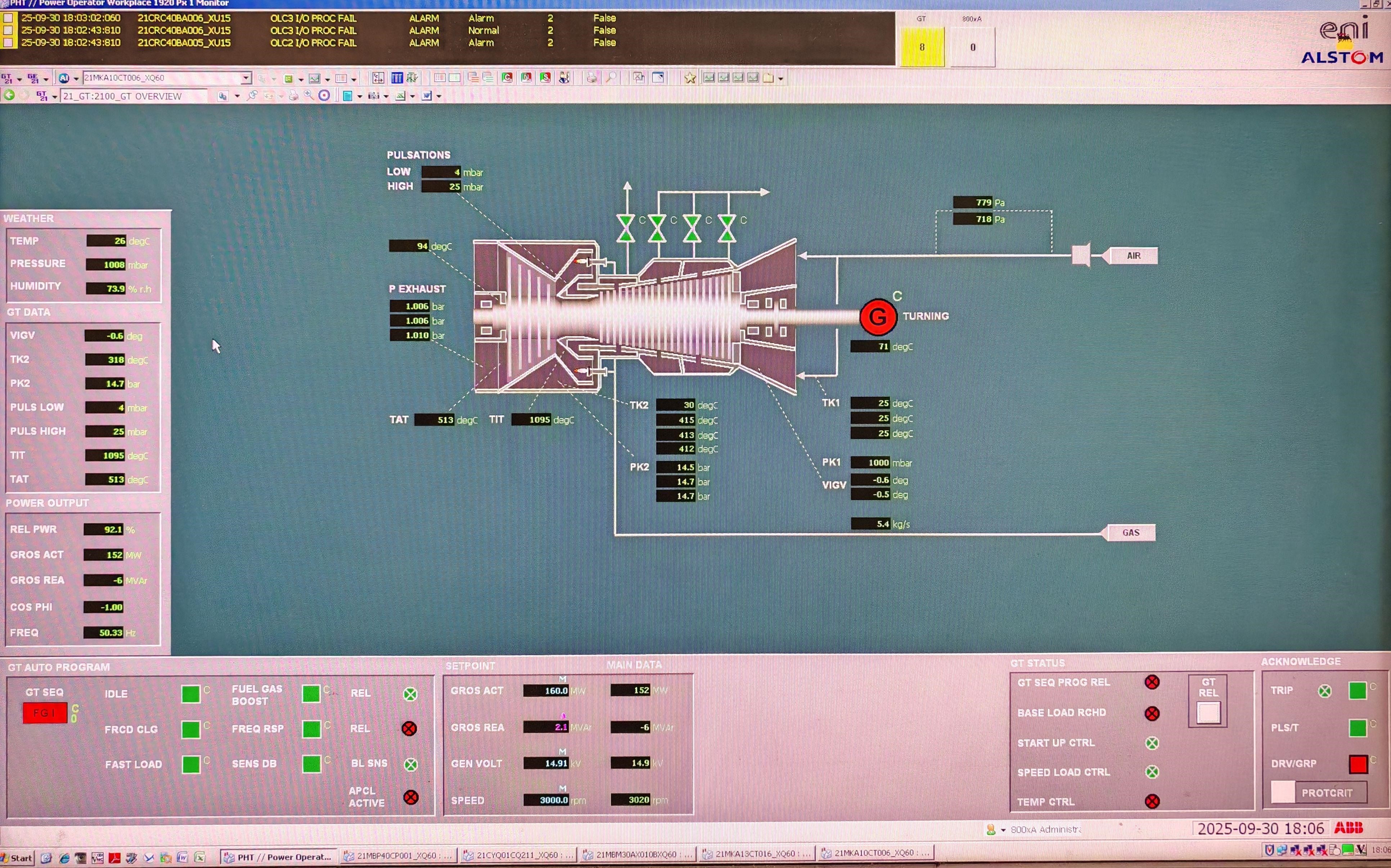 AFAMⅡ项目燃气轮机启动72小时试运行-裕丰电力献礼祖国76华诞